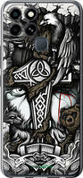 Чохол на Infinix Smart 6 Тату Вікінг "4098u-2758-72104"