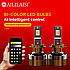 Світлодіодні LED лампи H4 Ai80, Bluetooth регулювання кольору 3000K-8000K та яскравості, фото 7