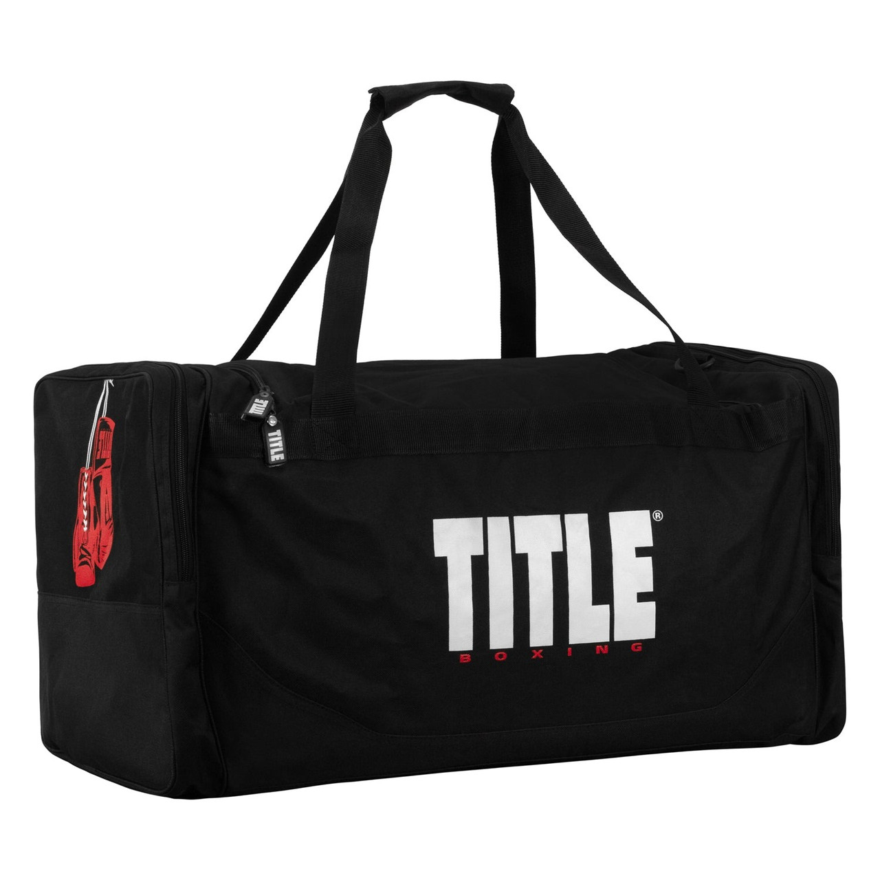 Спортивна сумка TITLE Boxing Deluxe Gear Bag чорна для боксу фітнесу та подорожей містка надійна, фото 1