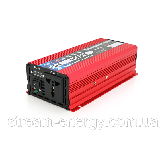 Інвертор напруги DA-1600M (DC:800W), 12/220V з апроксимованою синусоїдою, фото 1
