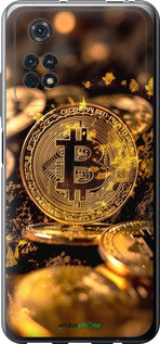 Чохол на Xiaomi Poco M4 Pro Золота лихоманка біткойна "6089u-2592-72104", фото 1