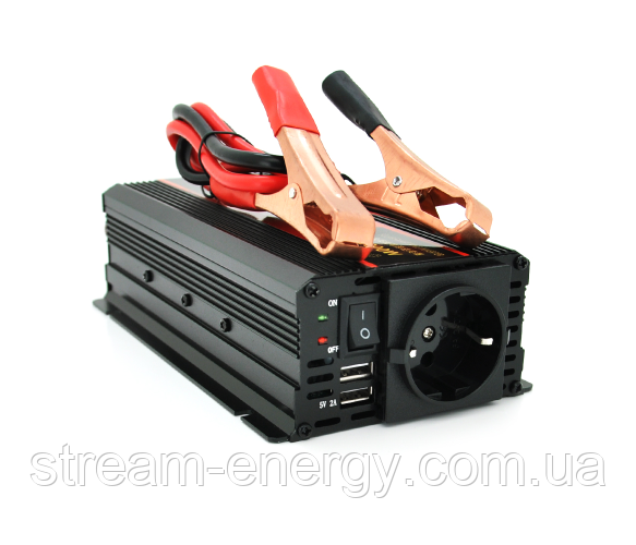 Інвертор напруги CARMAER2000W (1000Вт), 12/220V з апроксимованою синусоїдою, фото 1