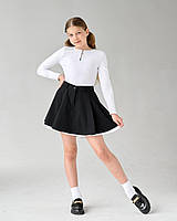 Чорна спідниця шорти з білою підкладкою тм BossKids