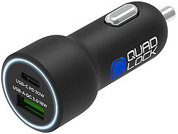 Зарядний пристрій Quad Lock в прикурювач 48W