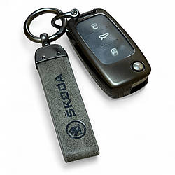 Чохол MK01 для ключа Skoda Octavia A5 Fabia Superb Karoq - Grey
