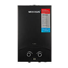 Газова колонка MIXXUS GWH-0210 BASIC BLACK димохідна 10 л/хв (колір чорний) (WH0023)