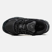 Чоловічі кросівки Asics Gel NYC Gore-Tex Black Grey Взуття Асікс Гель Нук чорні з сірим замша шкіра текстиль Гор Текс термо, фото 5