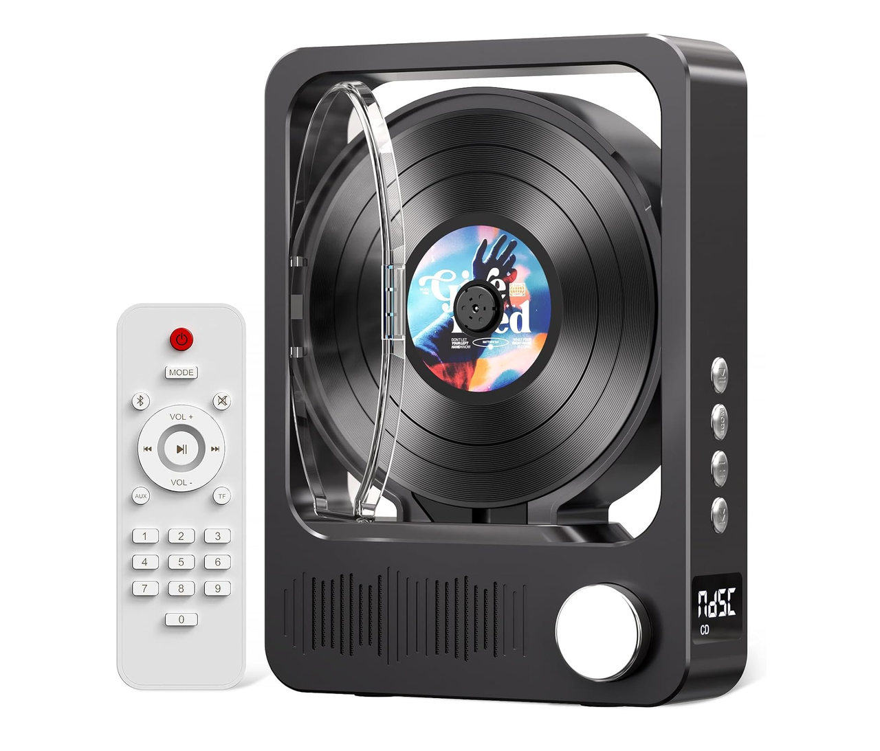 CD MP3 плеєр Mechen H16 Bluetooth 5.3 Hi-Fi програвач CD дисків портативний чорний, фото 1