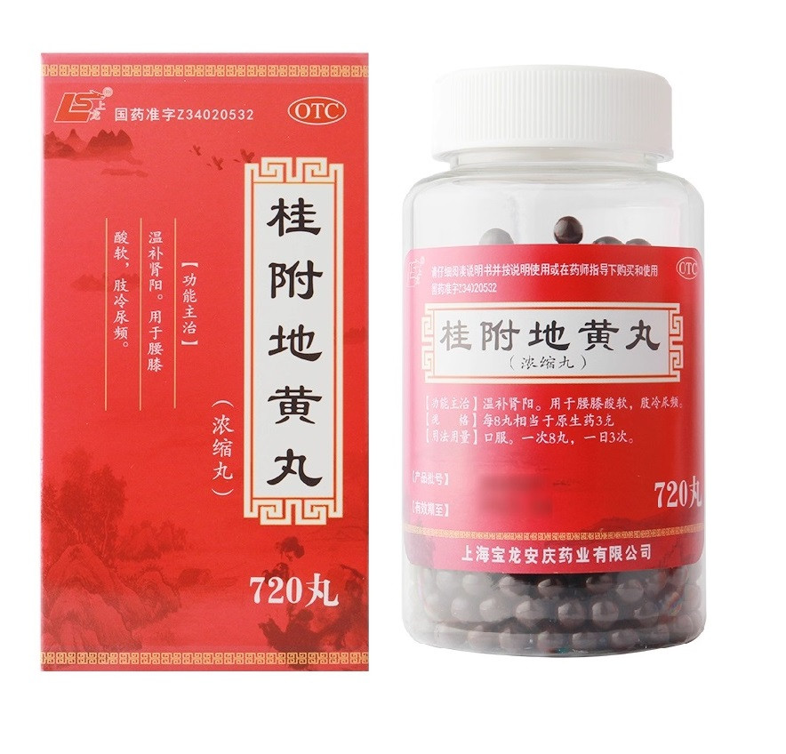 Пилюлі Гуй Фу Ді Хуан Вань/Gui Fu Di Huang Wan 720 шт. у разі болів у суглобах, фото 1