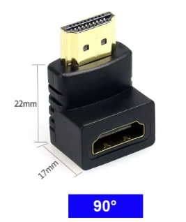 Кутовий перехідник HDMI (мама) – HDMI (тато) 90 градусів, фото 1