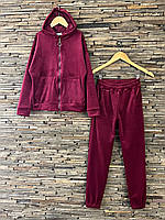 Дитячий велюровий костюм на замку. 146- 164 зріст.