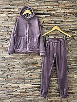 Дитячий велюровий костюм на замку. 146- 164 зріст.