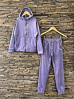 Дитячий велюровий костюм на замку. 146- 164 зріст.