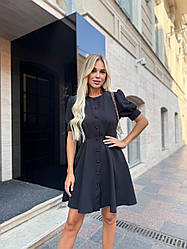 Жіноча сукня; Колір: блакитний чорний і молоко; Размеры: S,M,L,XL :