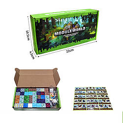 Магнітний конструктор Minecraft Блоки та з фігурками, 50 деталей, випадковий вибір