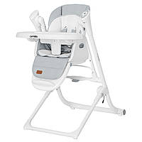 Дитячий стільчик для годування гойдалки шезлонг 3в1 Carrello Triumph CRL-10302 Cloud Grey , сірий