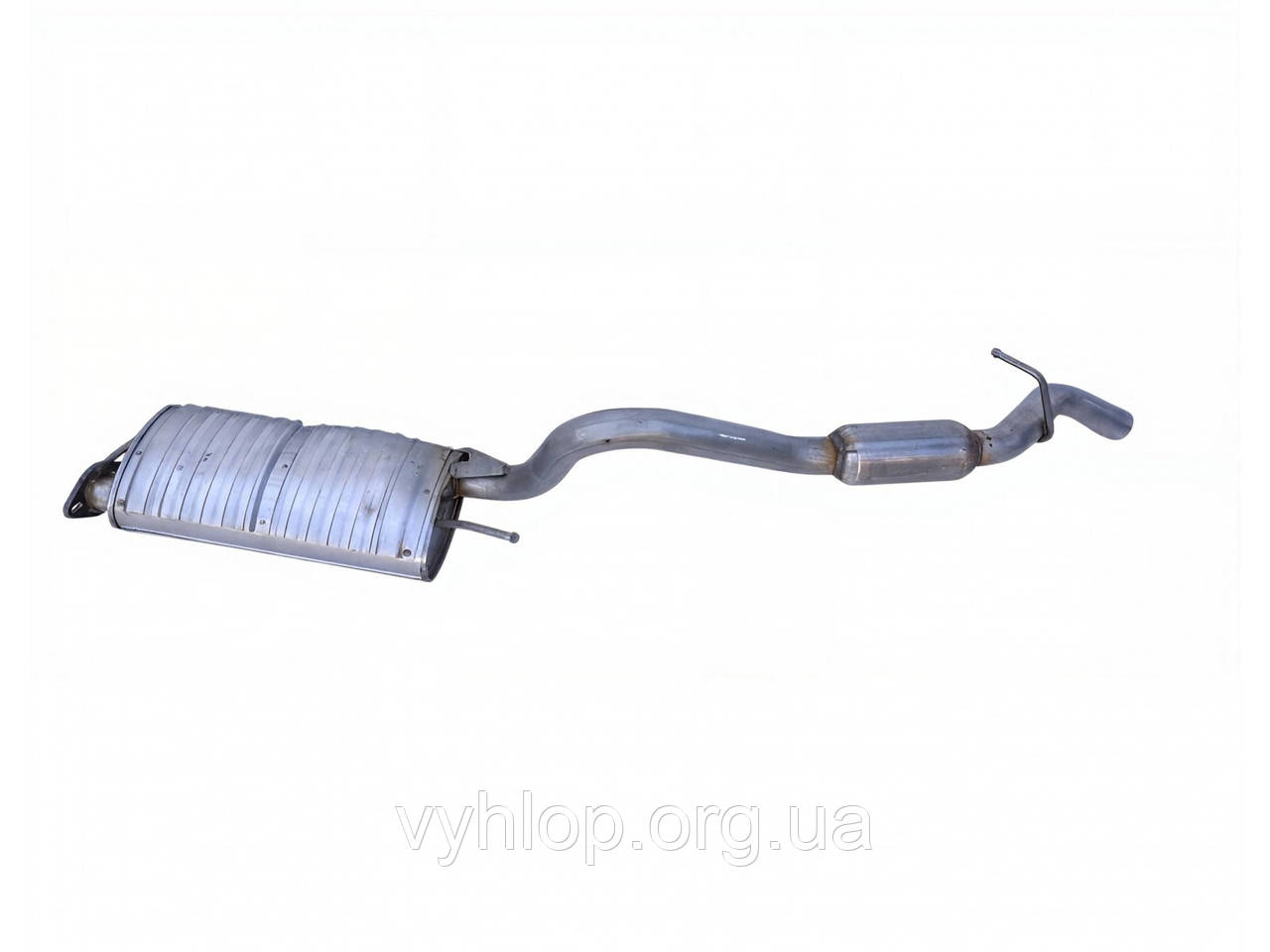 Глушник Мітсубісі Л200 (Mitsubishi L200) (14.145) 2.5 TD TD 96-05 Polmostrow алюминизированный