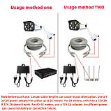 Інтернет-кабель 20 метрів PoE + DC 5-50 м Cat5e CCA для IP-камери відеоспостереження NVR, зовнішній шнур живлення., фото 2