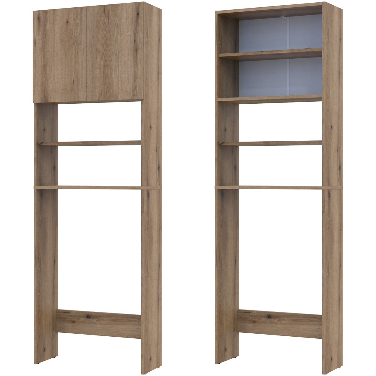 Шафа для пральної машини Doros Лола Міні Дуб Евок ДСП 64х26.6х190. Тумба під пральну машину, фото 1