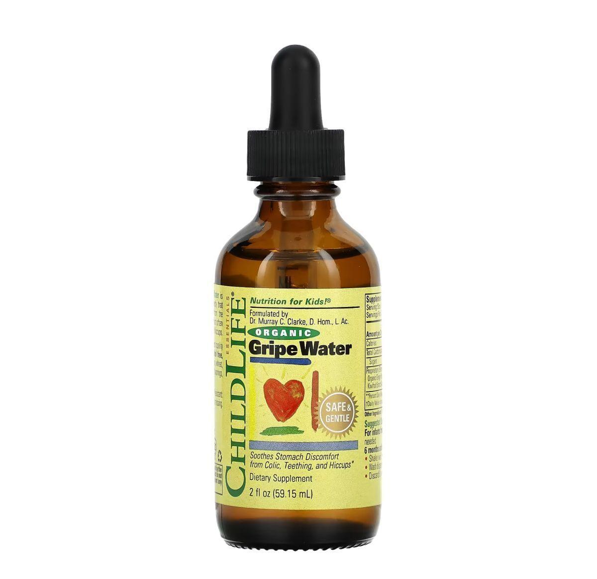 Укропная вода ChildLife Essentials Organic Gripe Water, 59 мл, фото 1