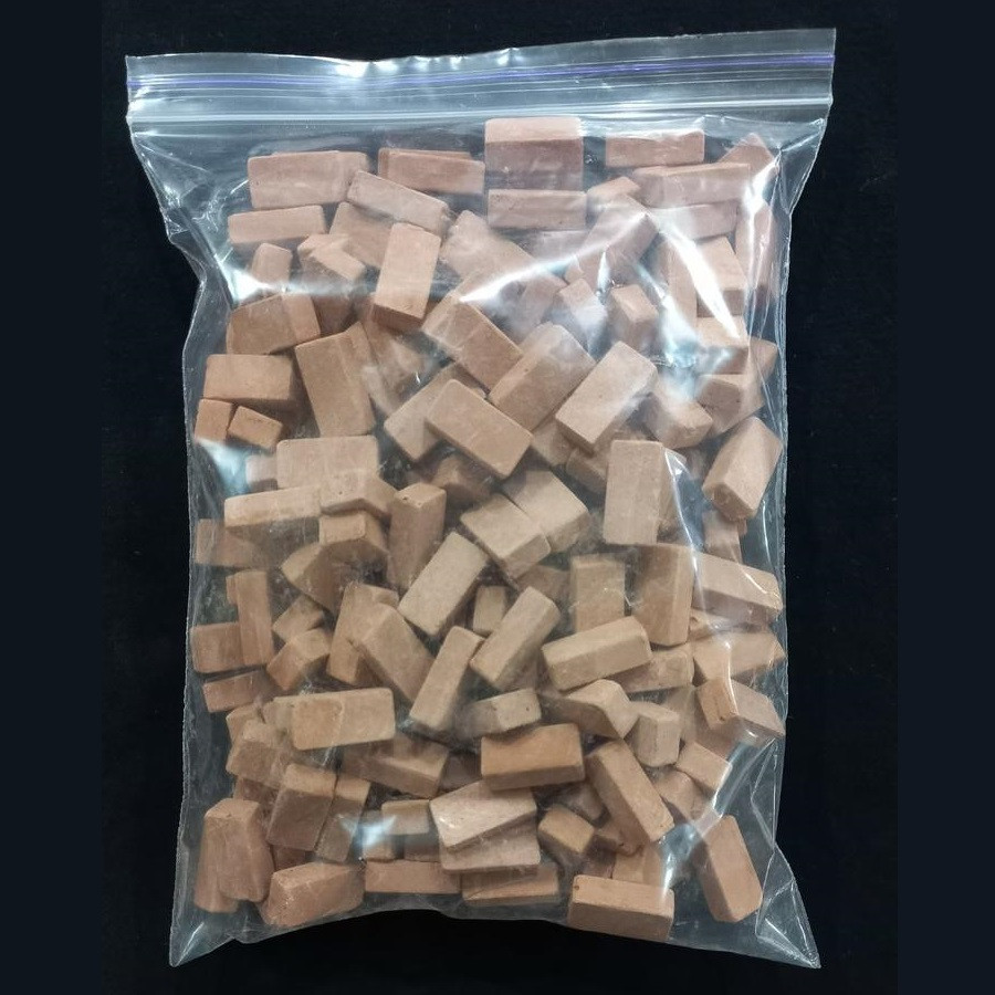 Набір міні цеглинок 250 шт Теракотовий | Міні-будова