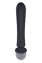 Вібратор-мікрофон Satisfyer Triple Lover потрійна дія, сірий, фото 5