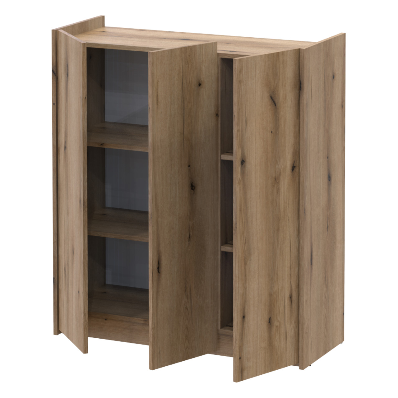 Тумба для взуття Кассель Дуб Евок 3 ДСП 97х37х110 Тумба для взуття в передпокій. Полиці для взуття, фото 1