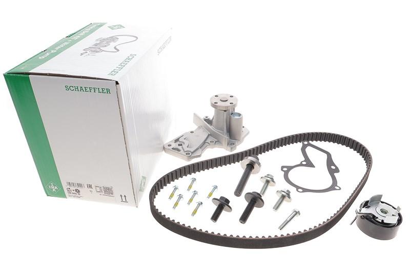 Помпа + комплект ременя ГРМ FORD AUSTRALIA, VOLVO V50, INA (530049530), фото 1