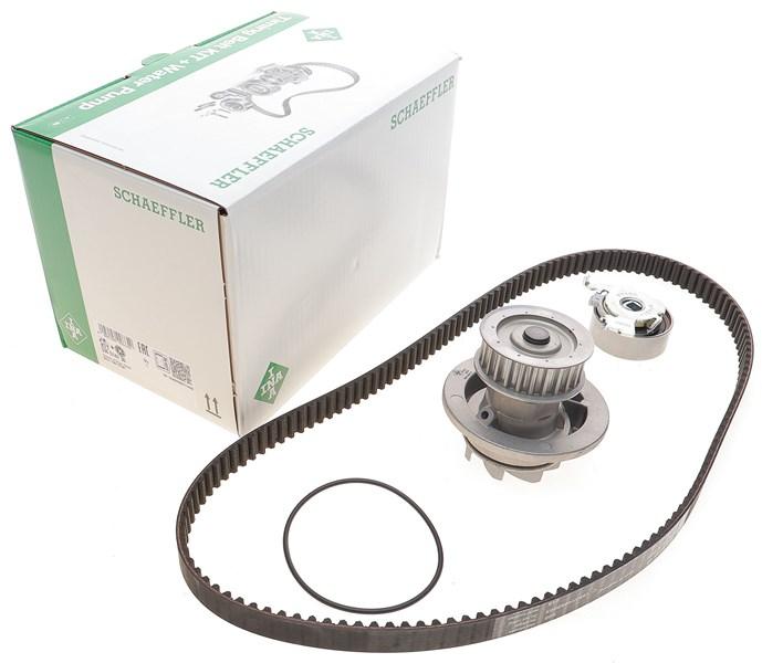 Помпа + комплект ременя ГРМ HOLDEN CALIBRA, CHEVROLET OMEGA, INA (530014730), фото 1