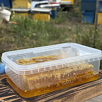 2025 р Стільники (соти) меду різнотрав'я - соняшник 700 грам