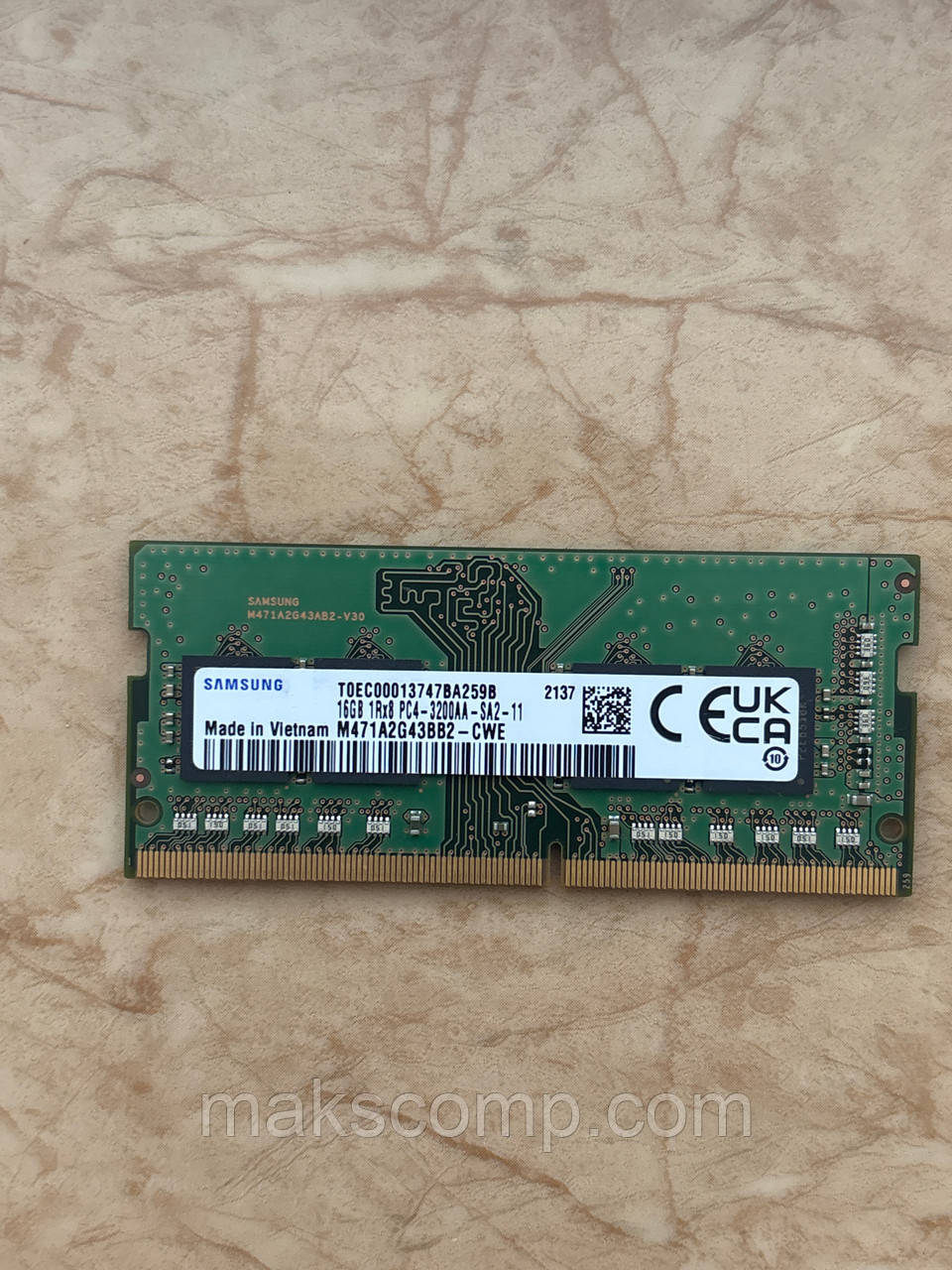 Пам'ять Samsung 16Gb PC4-3200AA (M471A2G43BB2-CWE) So-Dimm, фото 1