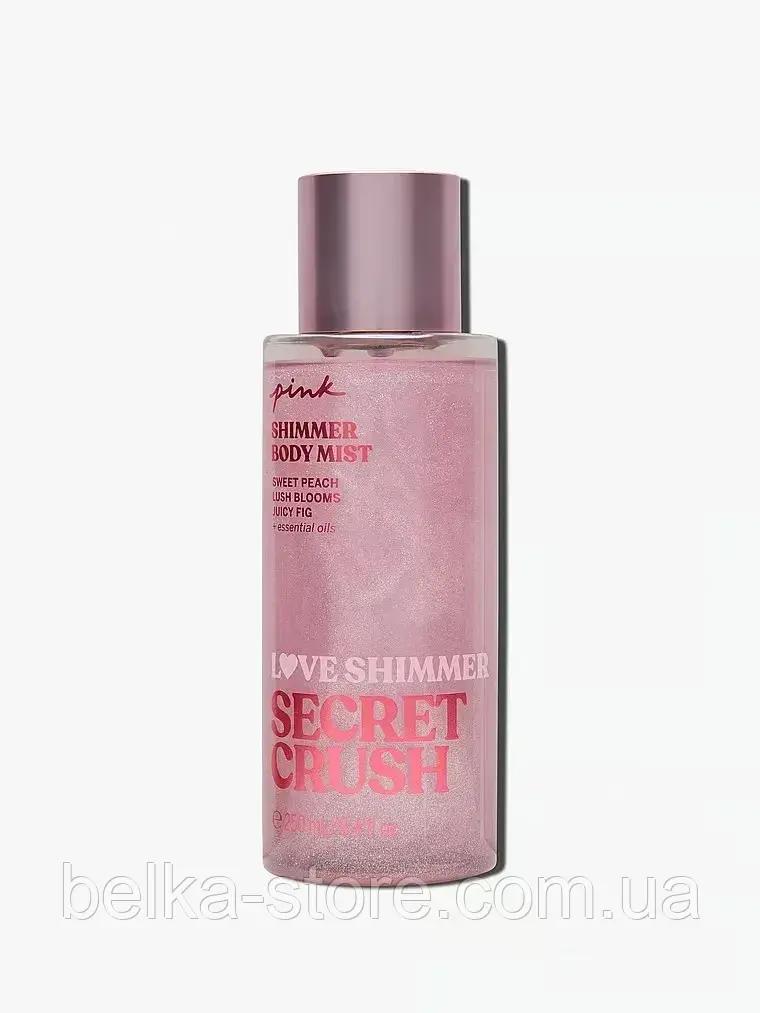Парфумований спрей Victoria's Secret Pink з шимером Secret Crush Shimmer Mist, фото 1