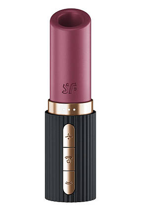 Вібратор у формі помади Satisfyer Pro 2 Kiss з вакуумною стимуляцією, червоний, фото 1