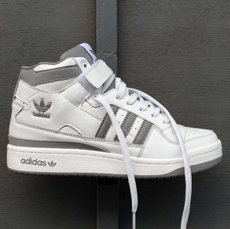 Adidas Forum High  •White Grey•, фото 1