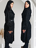 Каракульча чорна Swakara пальто з натуральної каракульчі м'який розмір 52 54, фото 2