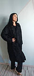 Каракульча чорна Swakara пальто з натуральної каракульчі м'який розмір 52 54, фото 5