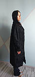 Каракульча чорна Swakara пальто з натуральної каракульчі м'який розмір 52 54, фото 7