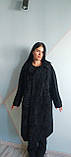 Каракульча чорна Swakara пальто з натуральної каракульчі м'який розмір 52 54, фото 8