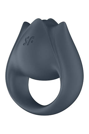 Вібратор для пар Satisfyer Perfect Pair 2 з кільцем для пальців, сірий, фото 1