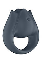 Вібратор для пар Satisfyer Perfect Pair 2 з кільцем для пальців, сірий, фото 2