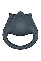 Вібратор для пар Satisfyer Perfect Pair 2 з кільцем для пальців, сірий, фото 3