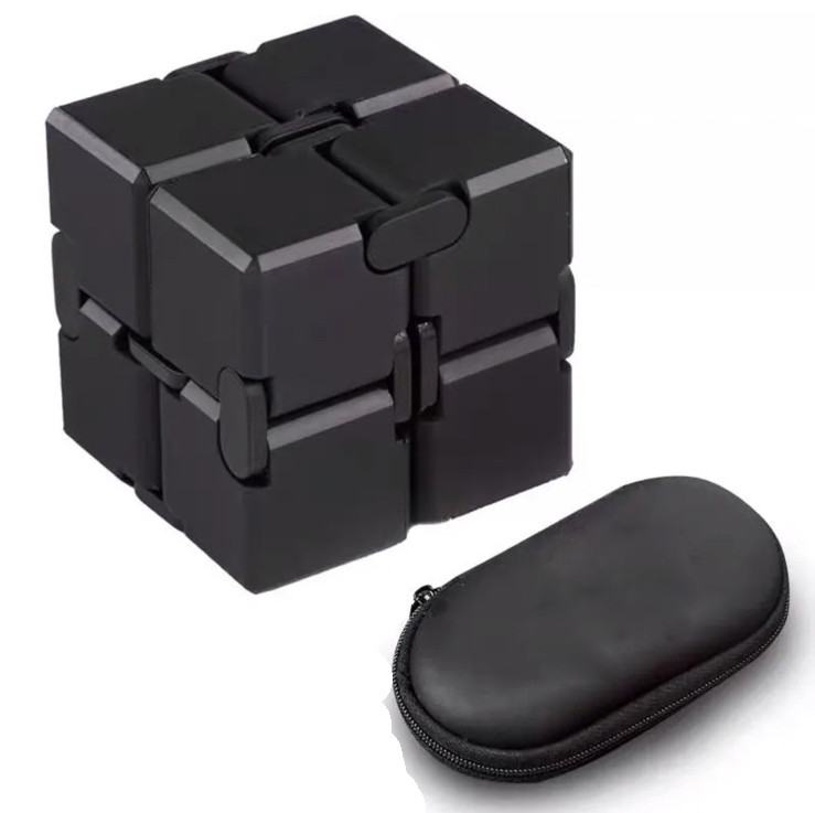 Антистрес Infinity Cube Головоломка Нескінченний Куб колір Чорний (01504)