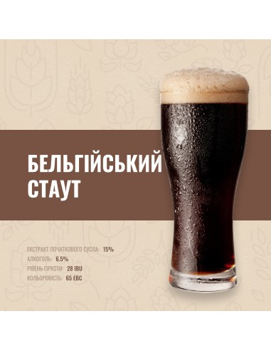 Зерновий набір "Бельгійський стаут" на 10 літрів, фото 1
