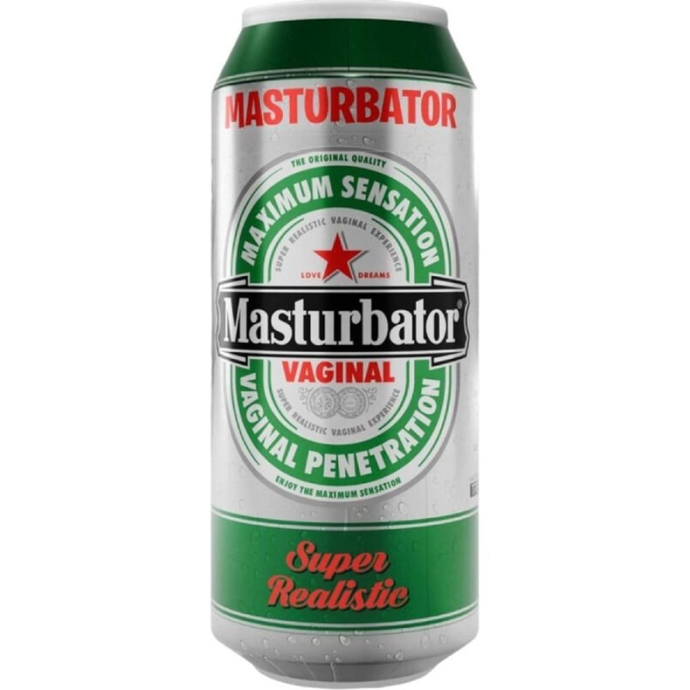 Мастурбатор вагіну Alive Heineken Vagina II у колбі з імітацією під банку пива