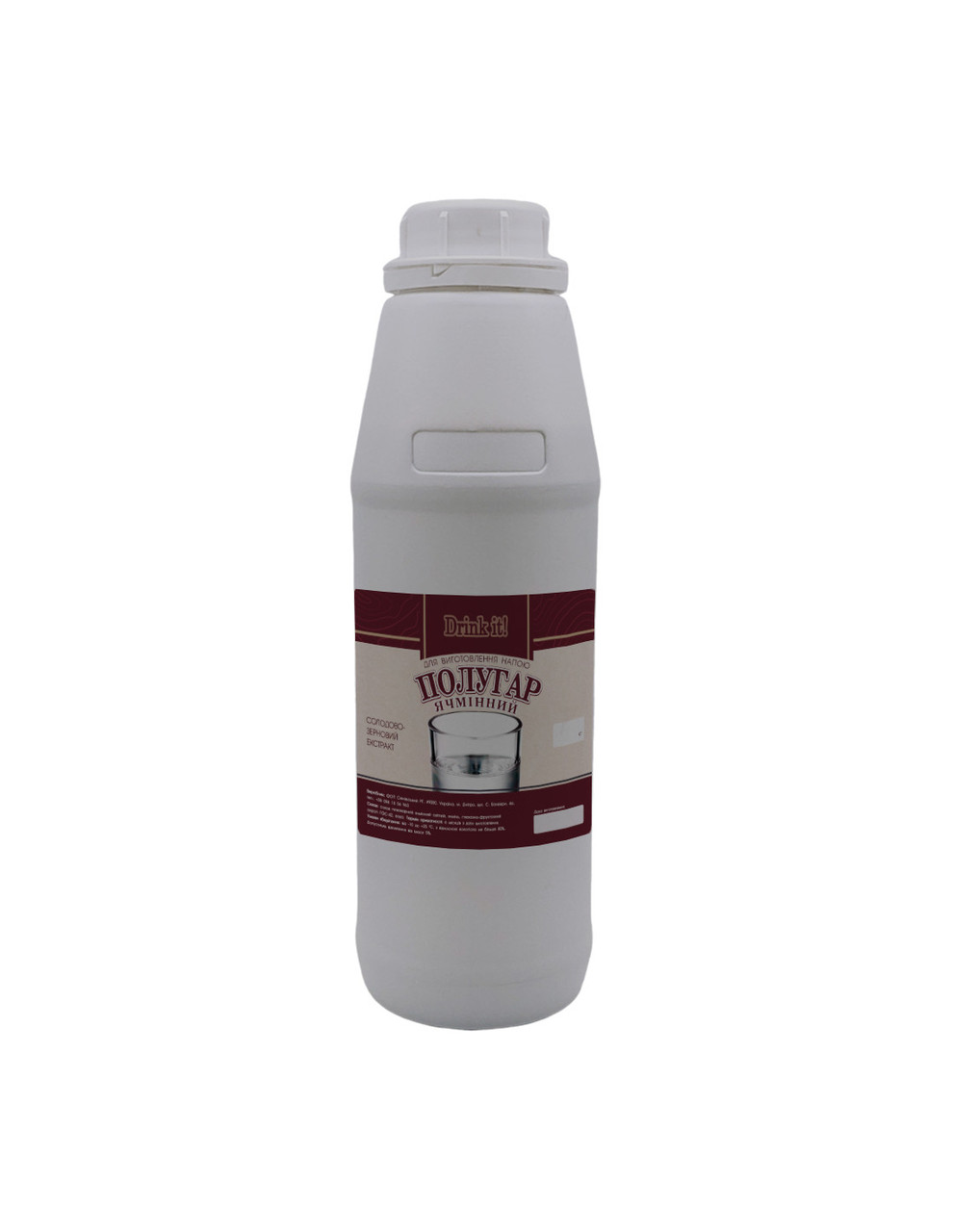 Солодово-зерновий екстракт Drink it Ячмінний полугар 1,2 кг, фото 1