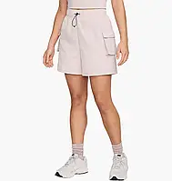 Urbanshop com ua Шорти жіночі Nike Sportswear Essential Woven High-Rise Shorts Beige (DM6247-019) РОЗМІРИ