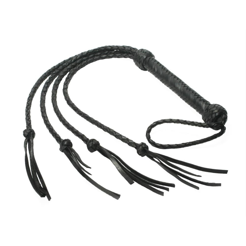 Флогер-батіг Strict Leather шкіряний, чорний, 91 см, фото 1