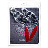 Затискачі на соски конюшини Lucky Bay з червоним пір'ям, фото 2