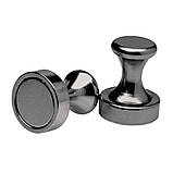 Затискачі для сосків XR Brands Power Pins магнітні, чорні, 2 х 1.5 см kitty.in.ua, фото 2