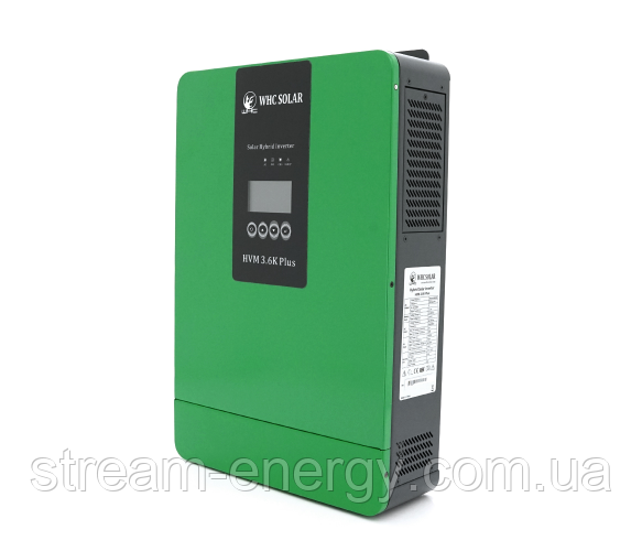 Гібридний інвертор HVM-3.6KW PLUS, 3600W, 24V, струм заряду 0-100A, 40-450V, MPPT (10А, 450 Vdc), фото 1